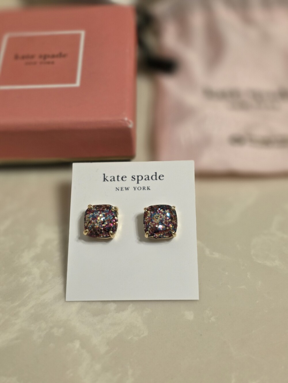 Kate Spade Gold Multicolored Earrings